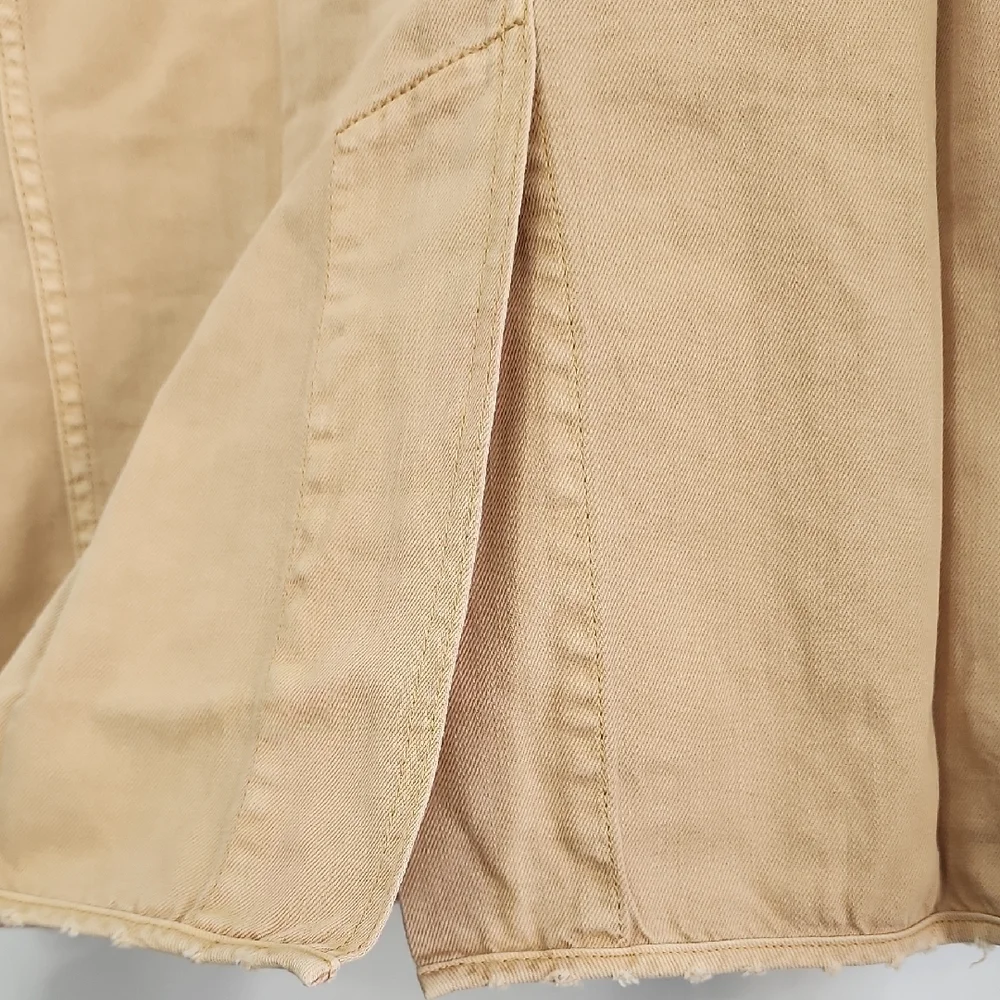 Sandrine Rose X Free People Beige Jean Jacket Size Medium - Picture 6 of 9